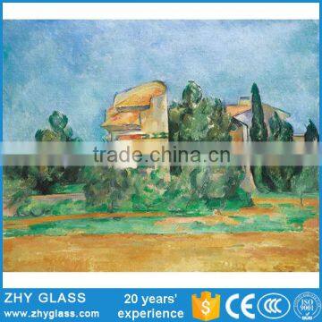 Abstract Decoration Glass Natural Scenery Glass Painting