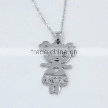 Various Image Laser Cut on Stainless Steel Pendant Jewelry photo-2
