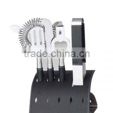 PU Wrapped 5pc Barware Set
