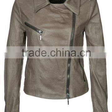 newest high collar short ladeis PU jackets