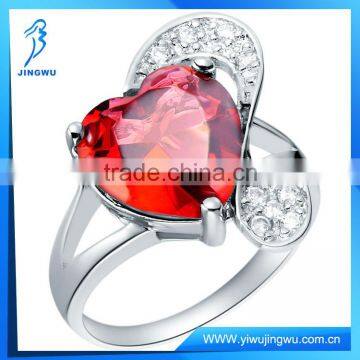 ruby heart design ring for women design