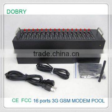 16 port gsm gprs modem pool for bulk sms, support SMS caster & Kannel