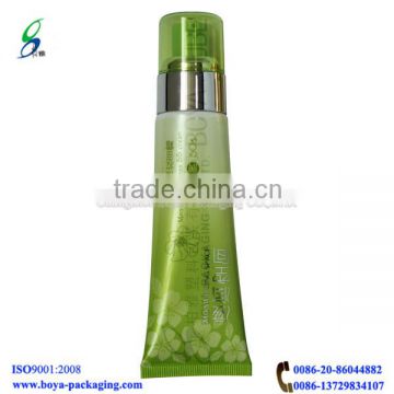 cosmetic pump tubes plastic tube with lotion pump