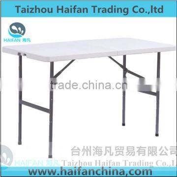 hot sell 122cm outdoor plastic folding study table and chair with lock/high quality plastic study table