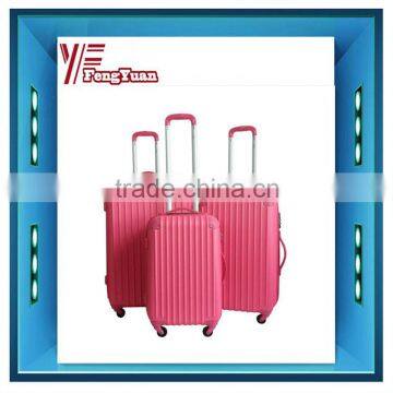 2015 China Factory Trolley Case Fashion Pink Abs Wrap Angle Travel Luggage Bag/travel Trolley/new Design Travel Bags