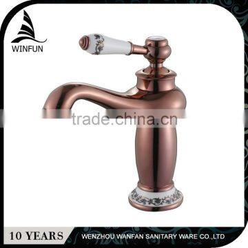 Excellent Fine appearance bathroom gold/rose gold basin faucet