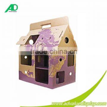 Kids cheap paper outdoor playhouse with UV coating