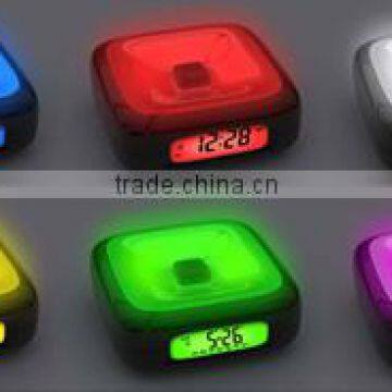 Vibrating alert LCD clock