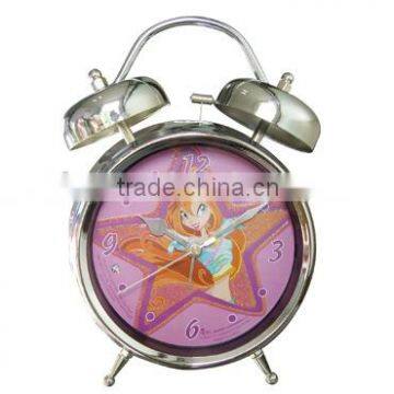 twin bell clock/dual bell clock /double bell clock /bell alarm clock/ table alarm clock/bell quartz clock