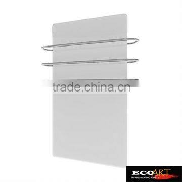 2016 new bathroom glass heating panel with heating towel hanger 500w