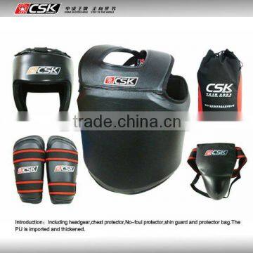 GX9409-1 CSK Leather Wushu Sanda Protective Equipment For Training Or Competetion