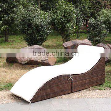 Rattan Folded Lounge Bed