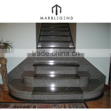 For hotel / villa / home house black stone stairs design