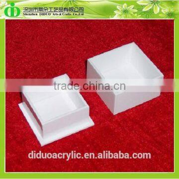 DDJ-0118 Trade Assurance Chinese Factory Wholesale White Custom Jewelry Ring Box