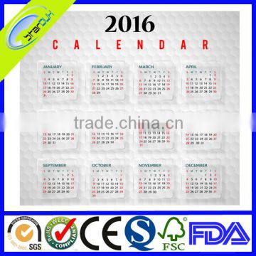 Hot Selling Cardboard Custom Islamic Calendar 2016 In Good Price