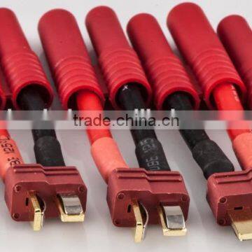 HXT 4MM Female to T-Plug Male Adapters with 3CM 12awg Wire