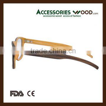 Hot Selling Sunglasses & Optical Frames Veneer Wood Glasses Frames With Acetate Temple OEM Design Available photo-2
