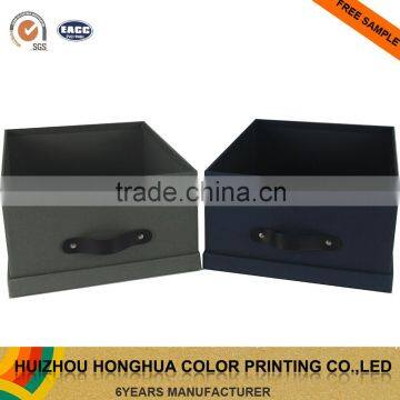 Custom Handmade Paper Box Embossed Paper Packaging Box Large Cardboard Clothes Storage Box photo-4