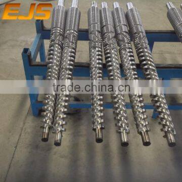PVC Counter-rotating Twin-screw Extruder Screws / Barrels