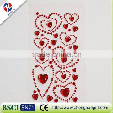 DIY heart shape sticker design