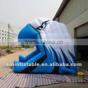 eagle head inflatable sports football tunnel