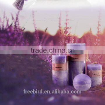 Lavender Scented Pillar Candle for Sale photo-3