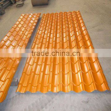 corrugated iron roof for building material