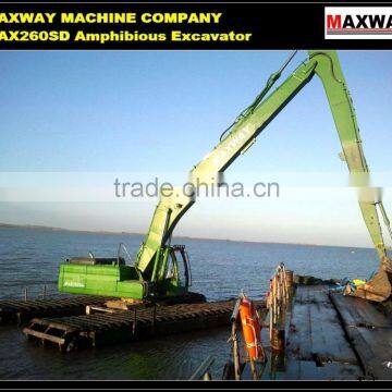 NEW 26Ton Pontoon Undercarriage Excavator Equipped with ISUZU Engine , CE , EPA , ISO , MAX260SD