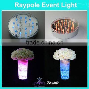 Unique design 10cm single color wedding favors and gifts led illuminator for guest table decor