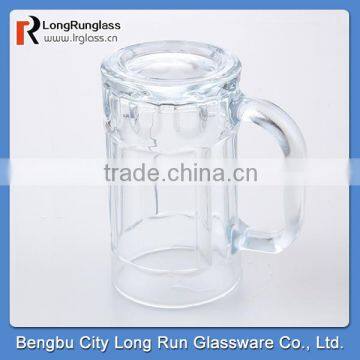 LongRun 15oz high quality fancy cheap beer glass drinking water glass mug with handle