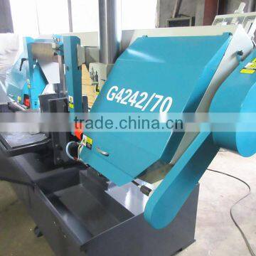 Double massive round column Semi Automatic metal bandsaw machine