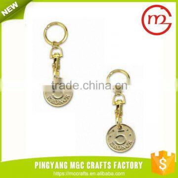 wholesales high end custom metal heart keychain