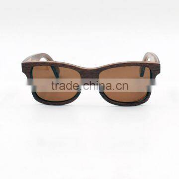 Unisex Layered Natural Wood Sunglasses Fashion Design photo-2