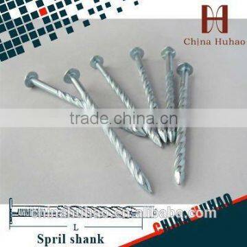 China nail supplies screw shank zinc coated pallet nail