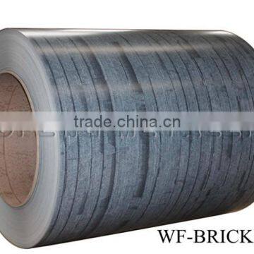 Brick pattern printed PPGI / PPGL galvanized steel in sheet from china factory