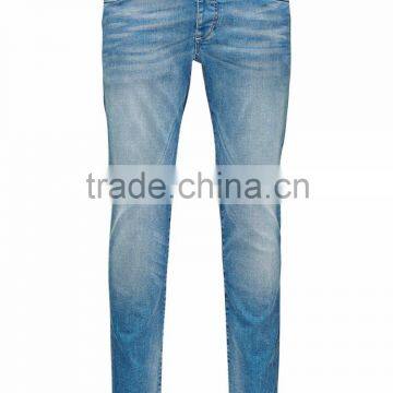 Blue Colour and Washed Style Denim Jean