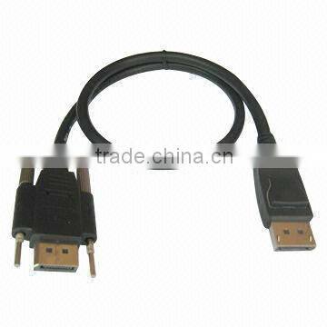 Displayport Panel Mount cable with screw