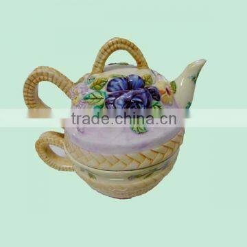 cheap custom vintage new cottage rose ceramic tea cup set