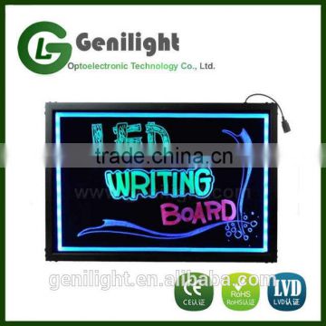 LED Tempered Glass Writing Board Chalk Board Sign