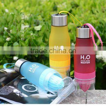 Plastic Lemon Water Bottle Juice Cup Fruit Cups Filter Lemon Squeezer Fruit Juice Bottle photo-2