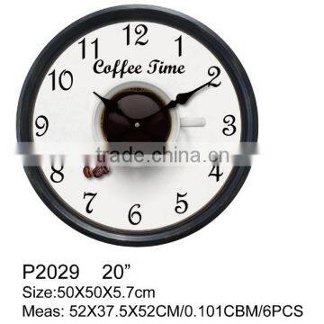 Coffee Time Office Style Plastic Large 20 Inch Wall Clock photo-3