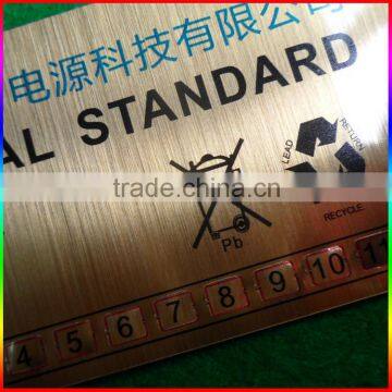 Brush Gold Machine Adhesive Label Stickers With 3M Glue photo-3