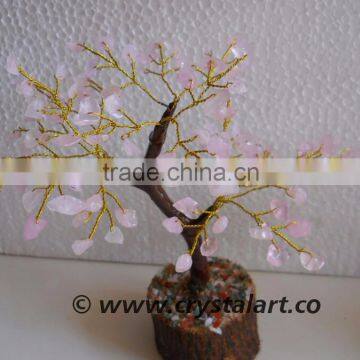 ROSE QUARTZ GEM-TREE