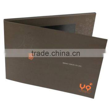 Rechargeable LCD modules Video Brochure Card for opening Veremonies , 4 color printing