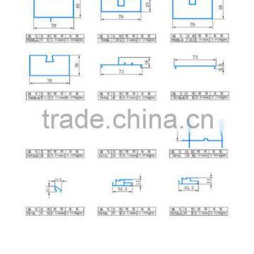 al profile extruded 6063 T5 for sliding wondow