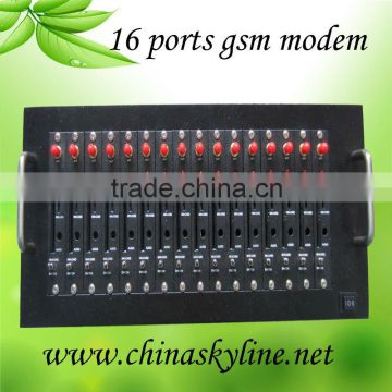 Support bulk sms/mms, RJ45 interface 16 ports gsm modem(Q2403-16)