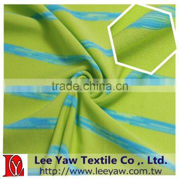 76% Polyester 20% Nylon Supplex Space Dyed 4% Spandex Jersey Fabric