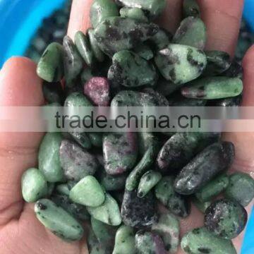 Hot sale nature bottle green gravel crystal for fish tank ornament