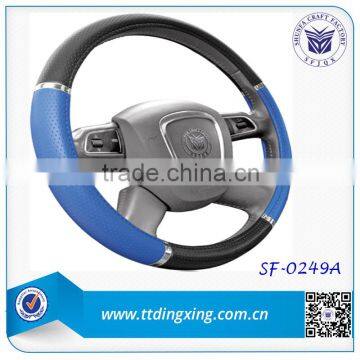 2014 14 inch custom Blue car steering wheel cover for A4 auto accessories