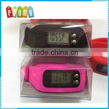 Silicone Running Pedometer and watch wristband